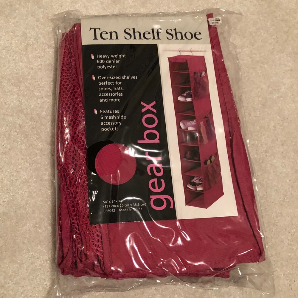Shoe Organizer in Pink